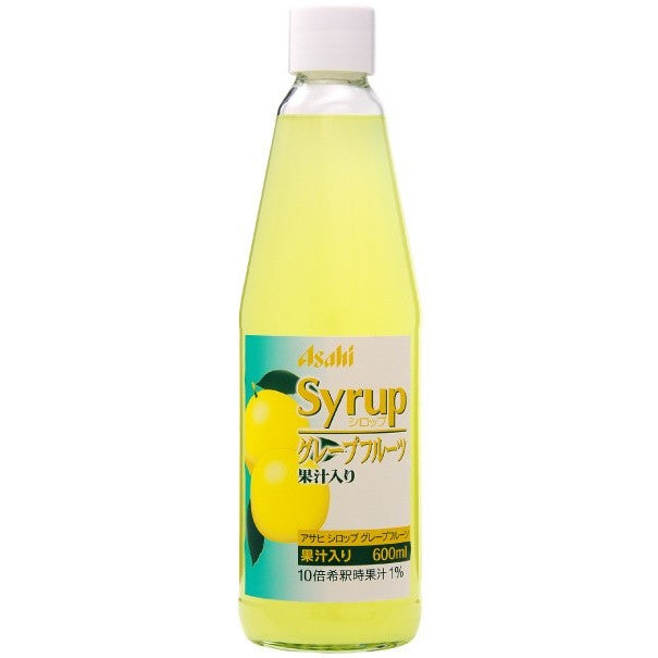 【ケース販売】【送料無料】アサヒ グレープフルーツ シロップ 600ml×12本