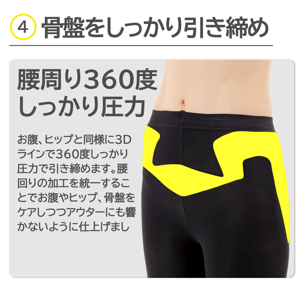 レギンス 着圧 脚やせ 加圧 ダイエット むくみ 脚痩せ 細見せ