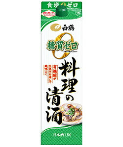 【送料無料】白鶴 料理酒 料理の清酒 糖質ゼロ 1800ml 1.8L×12本【北海道・沖縄県・東北・四国・九州地方は必ず送料が掛かります】