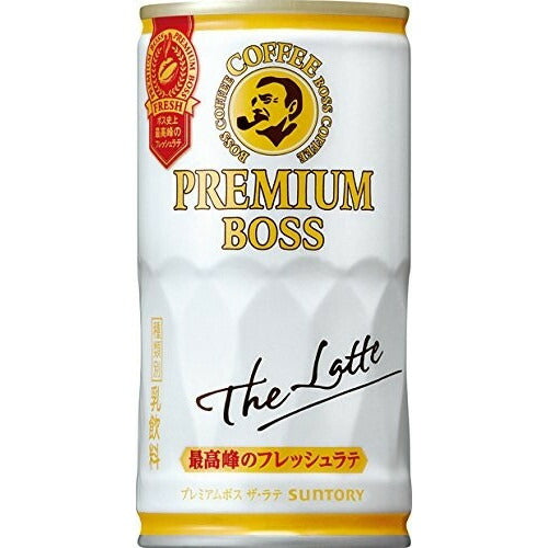 【3ケースまで1個口配送に変更】サントリー プレミアムボス ザ・ラテ 185ml×30本（1ケース）【ご注文は3ケースまで同梱可能です】