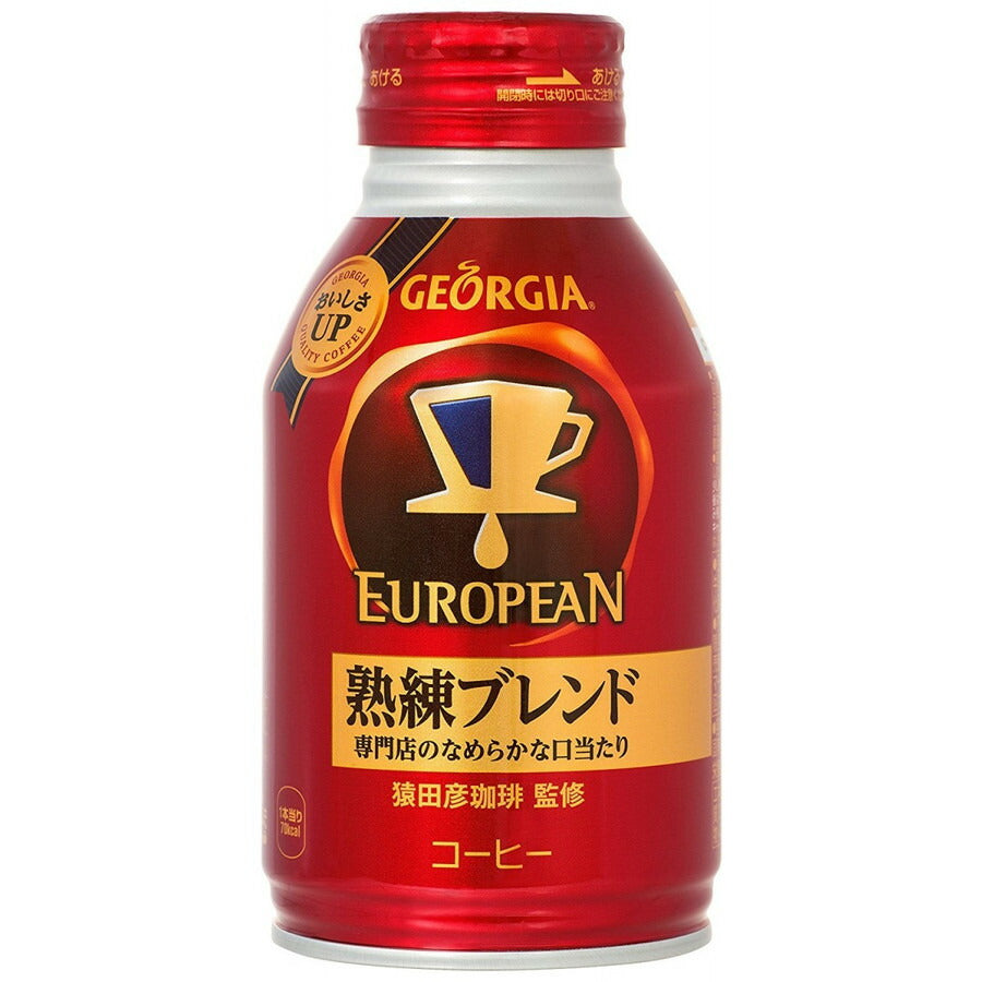 【コーヒー専門店「猿田彦珈琲」監修】 コカ・コーラ ジョージア ヨーロピアン 熟練ブレンド ボトル缶 270ml×24本【ご注文は2ケースまで1個口配送可能です。】