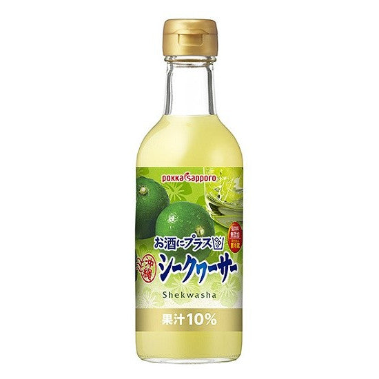 【送料無料】ポッカサッポロ お酒にプラス 沖縄シークヮーサー 300ml×12本