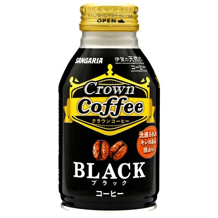 サンガリア Crown Coffee ブラック 260g×24缶【ご注文は2ケースまで1個口配送可能です。】