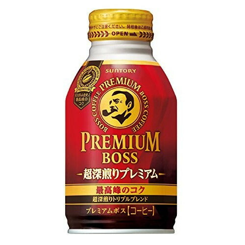 サントリー プレミアムボス 超深煎りプレミアム 260ml×24本（1ケース）【ご注文は2ケースまで同梱可能です】