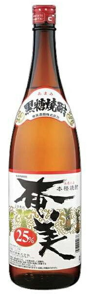 奄美酒類 黒糖焼酎 奄美 25度 1.8L瓶 1本【ご注文は1ケース(6本)まで同梱可能です】