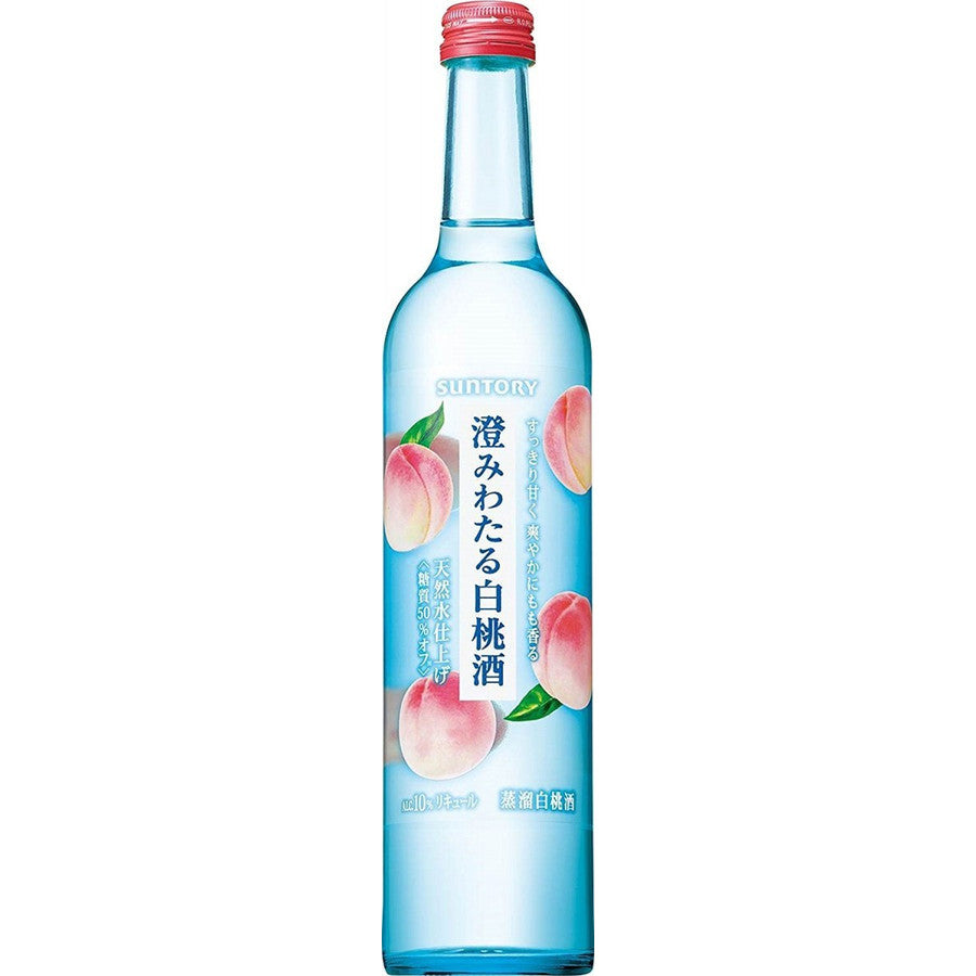 【送料無料】サントリー 澄みわたる白桃酒 500ml×12本/1ケース【北海道・沖縄県・東北・四国・九州地方は必ず送料が掛かります】