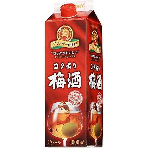 サントリー ロックがおいしい コクあり梅酒 1000ml 1本 【ご注文は2ケース（24本）まで同梱可能です】