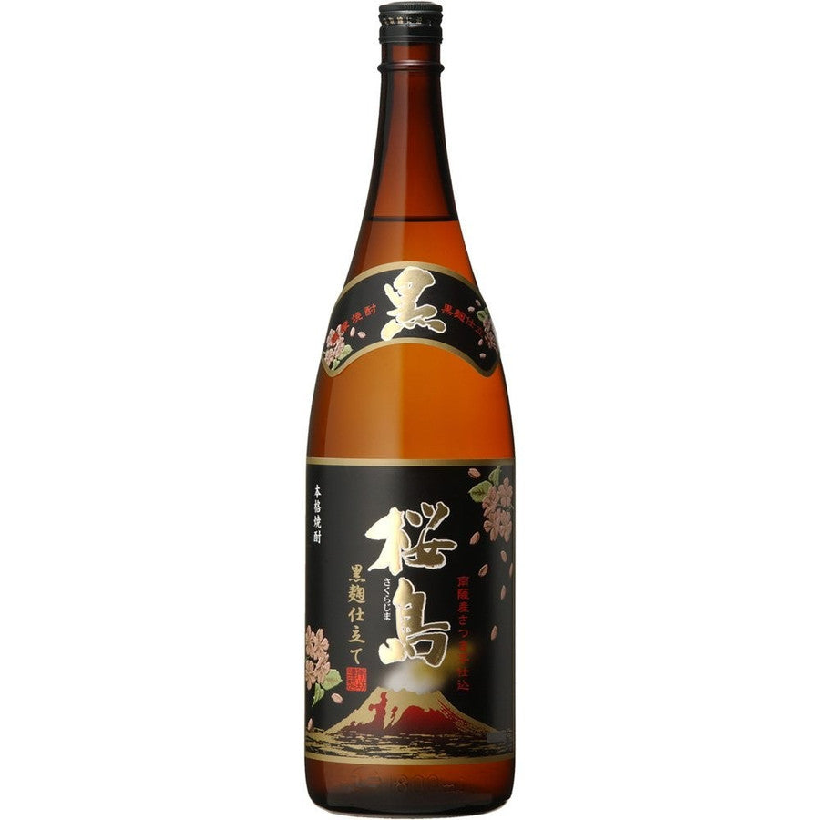 本坊酒造 桜島 黒麹 芋 25度 1.8 1本【ご注文は1ケース(6本)まで同梱可能】