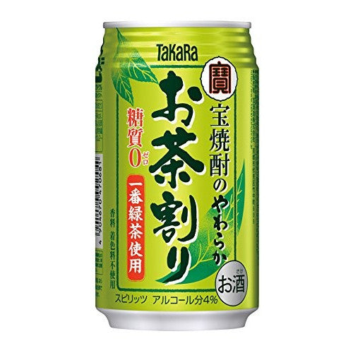 宝焼酎のやわらかお茶割り 335ml×24本【ご注文は2ケースまで1個口配送可能】