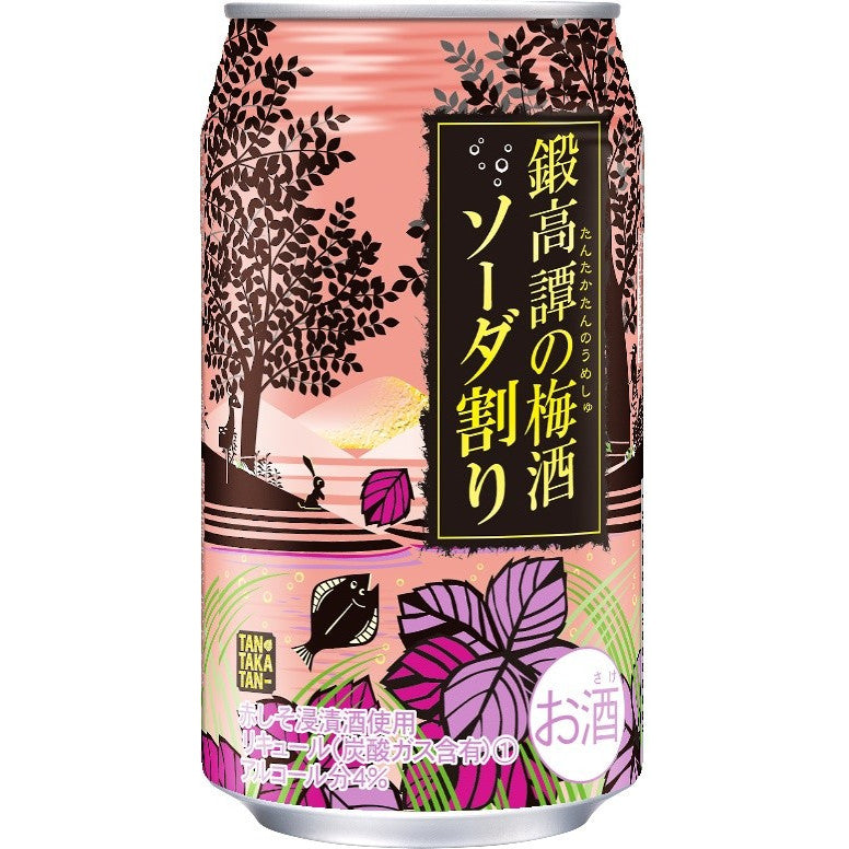 【送料無料】合同 鍛高譚の梅酒 ソーダ割り 350ml×2ケース