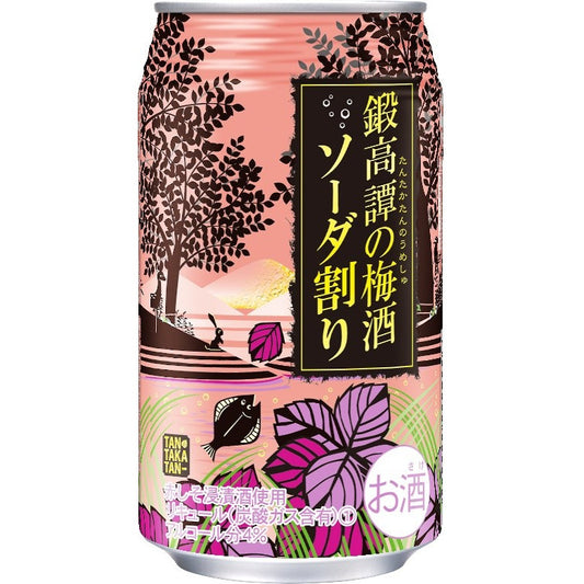 【送料無料】合同 鍛高譚の梅酒 ソーダ割り 350ml×2ケース