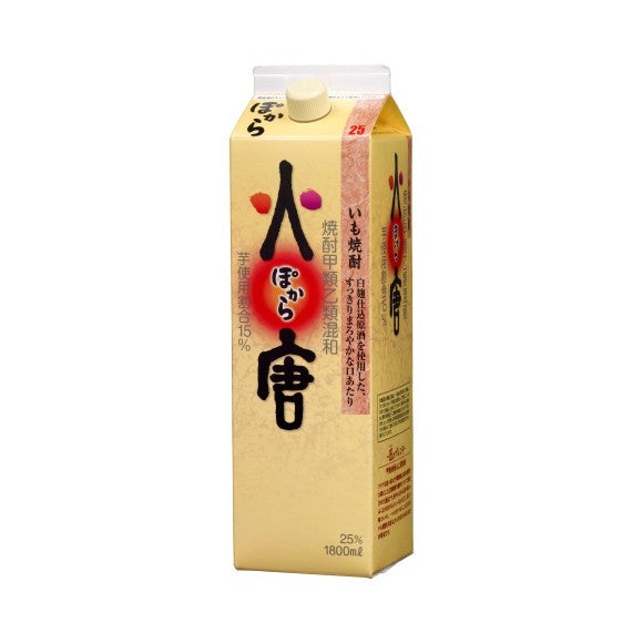 【送料無料】キリン 甲乙混和芋焼酎 火唐 ぽから 25度 パック 1800ml 1.8L×6本【北海道・沖縄県・東北・四国・九州地方は必ず送料が掛かります】