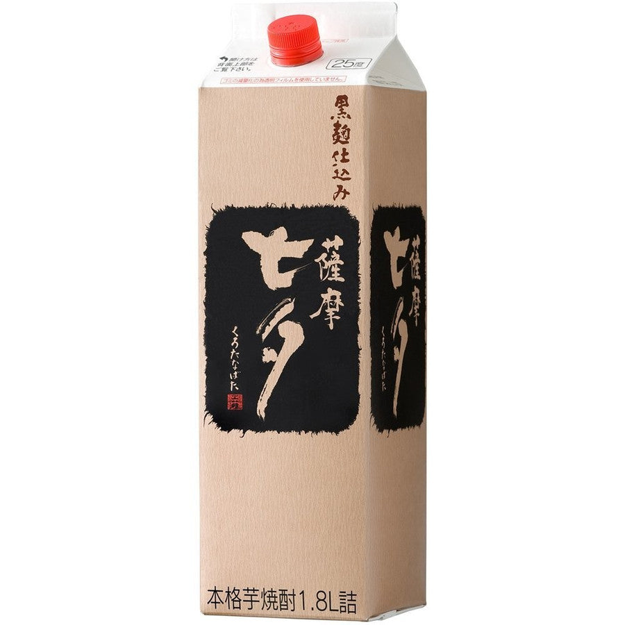 【送料無料】田崎酒造 薩摩 黒七夕 芋 25度 パック 1800ml 1.8L×6本/1ケース