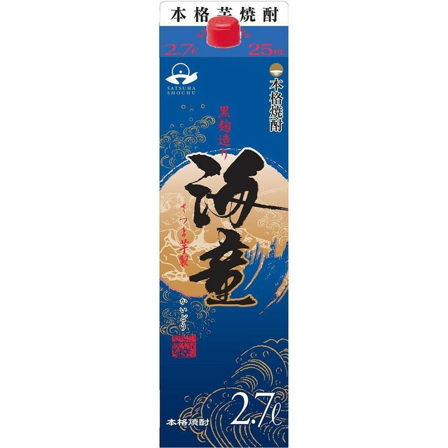 【送料無料】芋焼酎 濱田酒造 海童 25度 2700ml 2.7L×4本/1ケース【北海道・沖縄県・東北・四国・九州地方は必ず送料が掛かります】