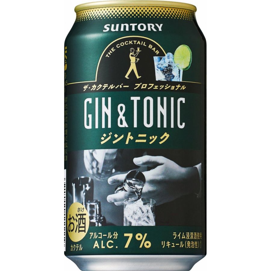 【送料無料】サントリー ザ・カクテルバー プロフェッショナル〈ジントニック〉 350ml×48本