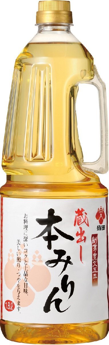 盛田 蔵出し本みりん 1800ml ペット (1.8L) 1本【ご注文は2ケース（12本）まで同梱可能です】