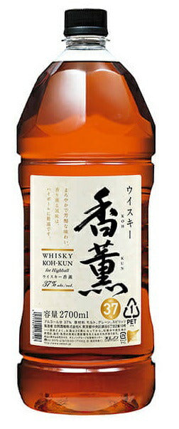 【ケース販売】【送料無料】合同酒精 ウィスキー 香薫 37度 2700ml（2.7L）×6本