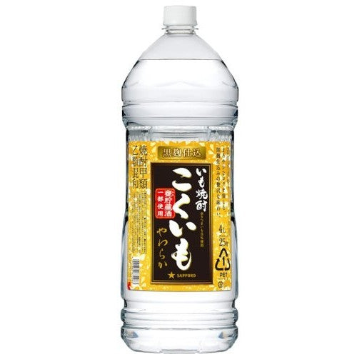 サッポロ こくいも 芋 25度 4000ml（4L）1本【ご注文は1ケース（4本）まで1個口配送可能】