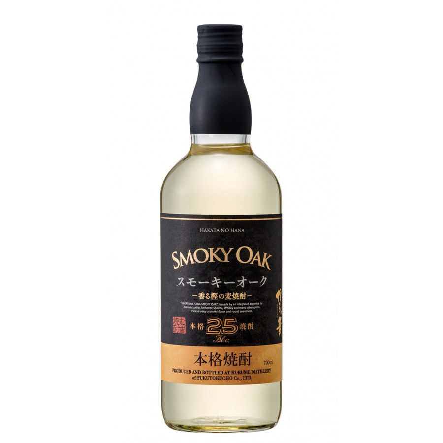 【送料無料】本格焼酎 博多の華 スモーキーオーク 麦 25度 700ml×6本/1ケース