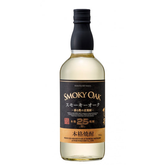 本格焼酎 博多の華 スモーキーオーク 麦 25度 700ml 1本【ご注文は1ケース(12本)まで同梱可能】