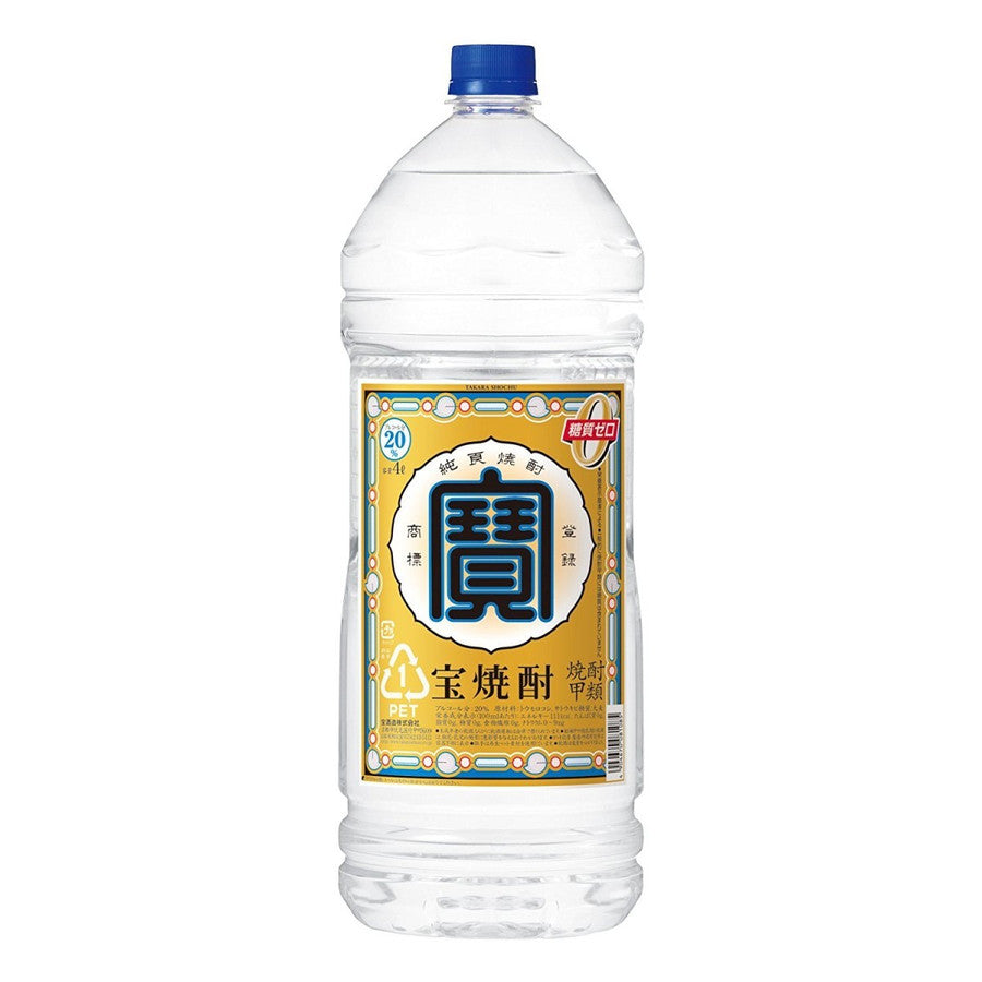 宝酒造 宝焼酎 20度 ペット 4000ml 4L 1本【ご注文は4本まで同梱可能】
