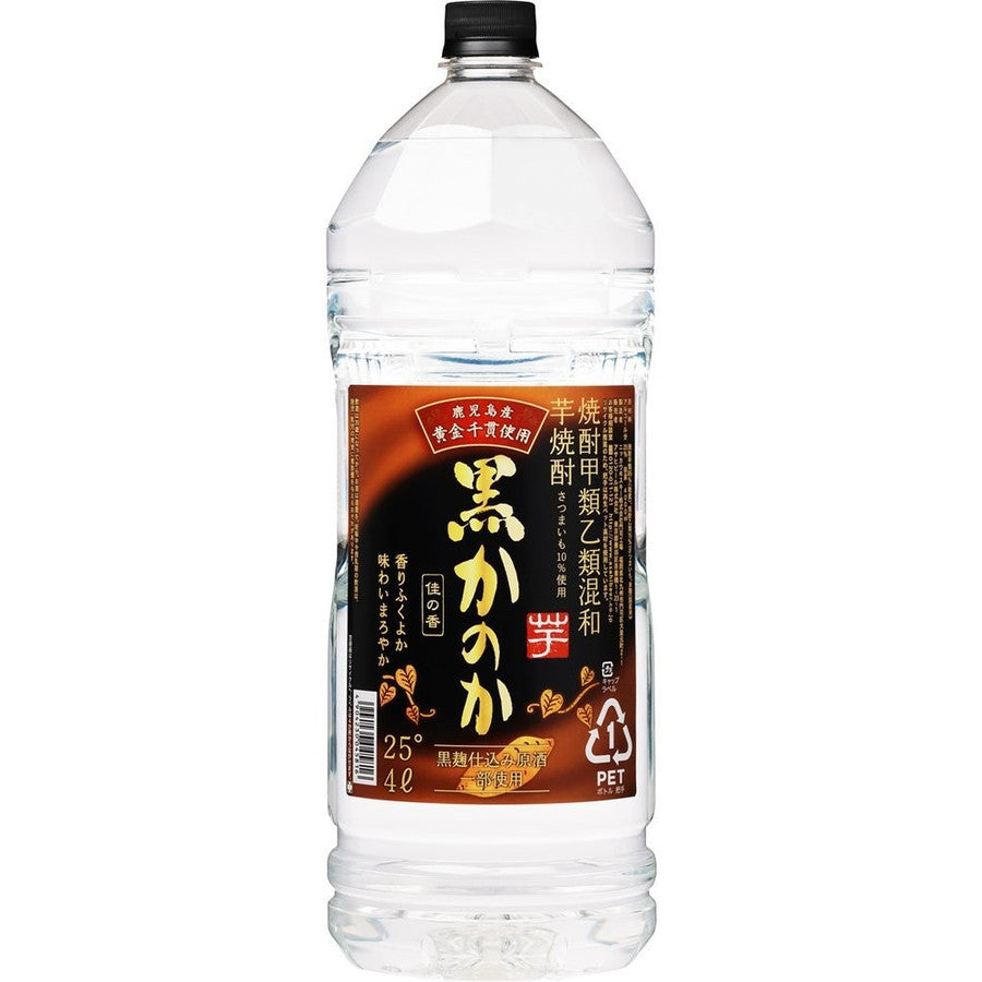 芋焼酎 黒かのか 4000ml(4L)×1本 【ご注文は1ケース（4本）まで１個口配送可能です】