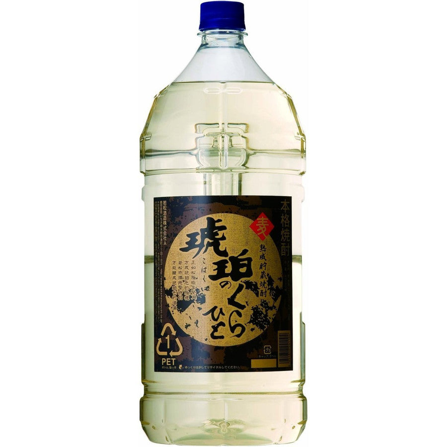【送料無料】若松酒造 琥珀の蔵人 25度 4000ml 4L 4本