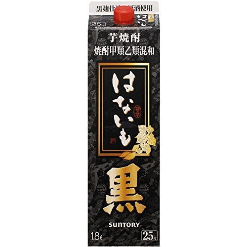 【送料無料】【ケース販売】サントリー 甲乙混和 はないも 黒麹 25度 1800ml×6本