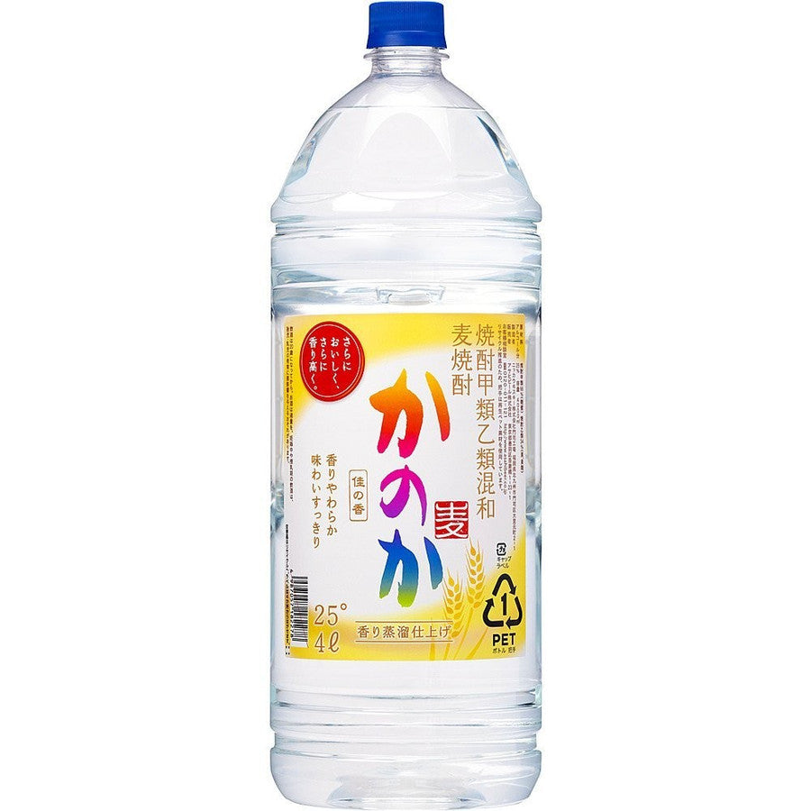アサヒ 甲乙混和 麦焼酎 かのか 麦 4000ml 4L 1本【ご注文は4本まで1個口配送可能】