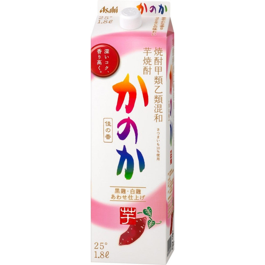 【送料無料】【ケース販売】アサヒ 甲乙混和 芋焼酎 かのか 黒麹・白麹あわせ仕上げ 1800ml 1.8L×6本/1ケース 【北海道・沖縄県・東北・四国・九州地方は必ず送料が掛かります】