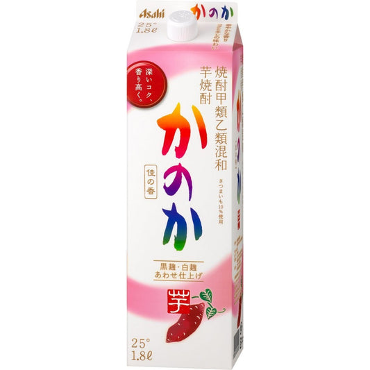 【送料無料】【ケース販売】アサヒ 甲乙混和 芋焼酎 かのか 黒麹・白麹あわせ仕上げ 1800ml 1.8L×12本 【北海道・沖縄県・東北・四国・九州地方は必ず送料が掛かります】