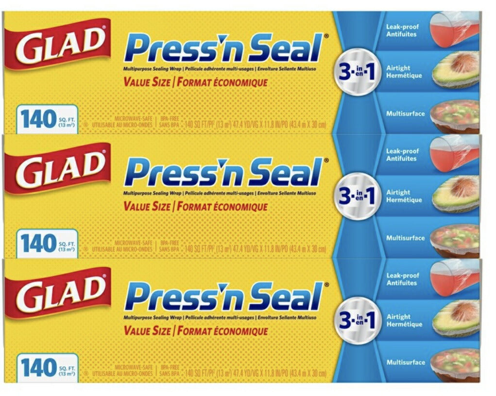 ★送料無料★ グラッド GLAD　PRESS'N SEAL　プレス　シール（プレスンシール）30cmX43.4m×3個【コストコ通販】グラッド グラット