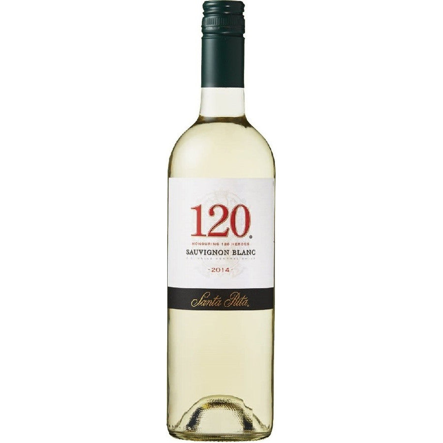 【チリ国内シェアNo.1ワイナリー サンタ・リタ】サンタ・リタ 120(シェント・ベインテ)ソーヴィニヨンブラン 750ml 1本 [チリ/白ワイン/辛口/ミディアムボディ]【ご注文は1ケース(12本)まで一個口配送可能です】
