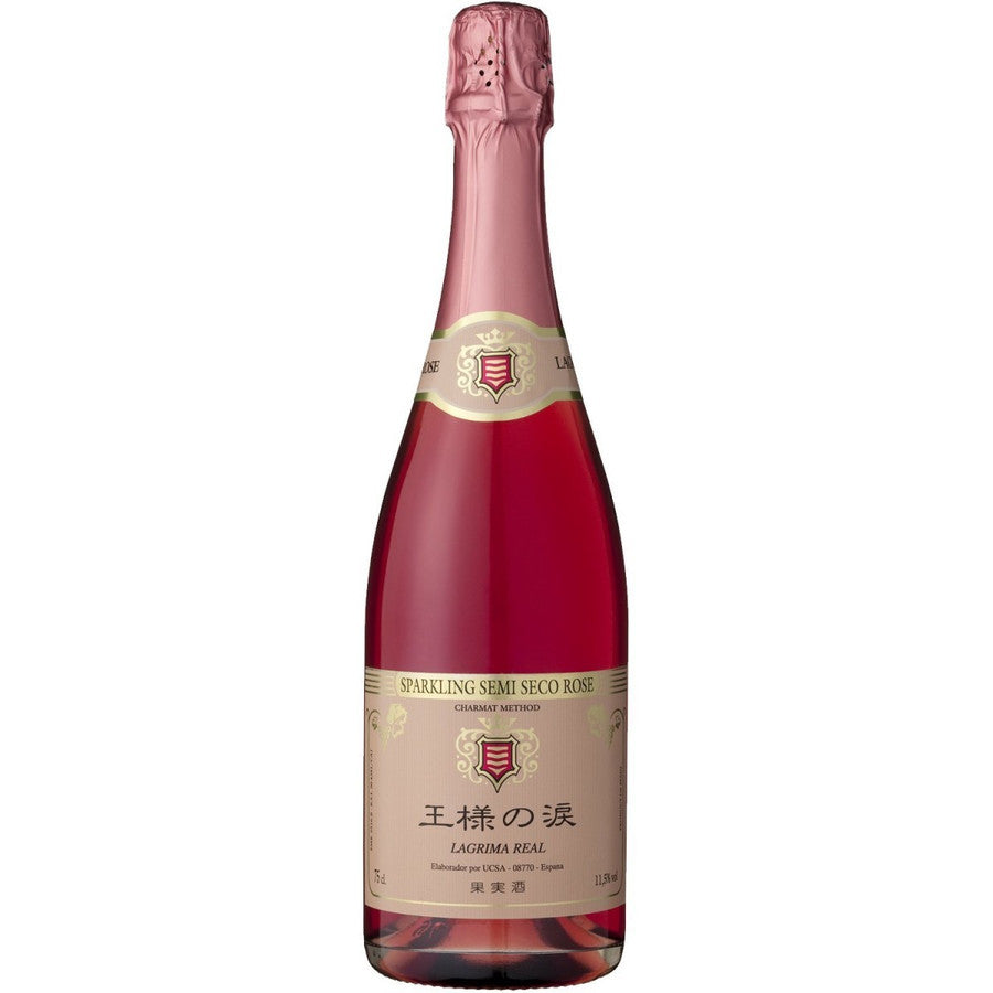 スペイン 王様の涙 スパークリング セミセコ ロゼ 750ml 1本【ご注文は12本まで同梱可能】