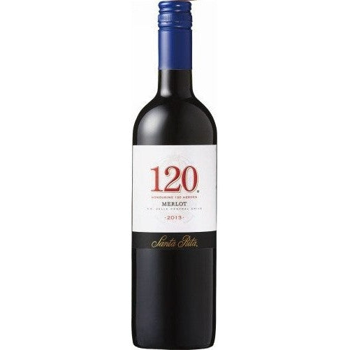 【チリ国内シェアNo.1ワイナリー サンタ・リタ】サンタ・リタ 120(シェント・ベインテ)メルロー 750ml 1本 [チリ/赤ワイン/辛口/ライトボディ]【ご注文は1ケース(12本)まで一個口配送可能です】