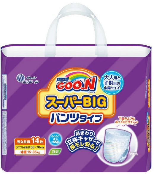 大王製紙　グーンスーパーBIGパンツタイプ　14枚　6パック入り まとめ買い