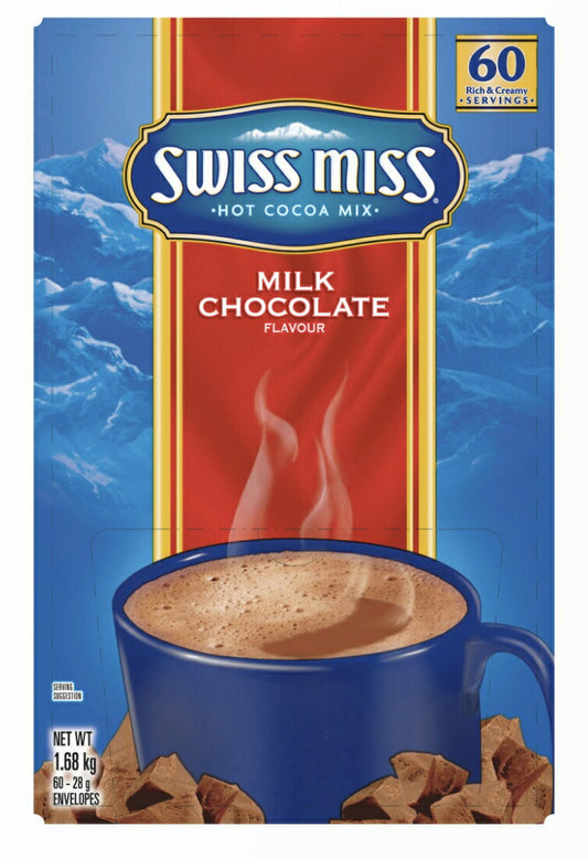 【送料無料】スイスミス ミルクチョコレート スイスミス ミルクチョコレート ホットココアミックス ２８ｇｘ６０袋　SWISS MISS Hot　Cocoa　Mix【コストコ通販】【送料無料：沖縄・一部地域、離島は対象外】＃8