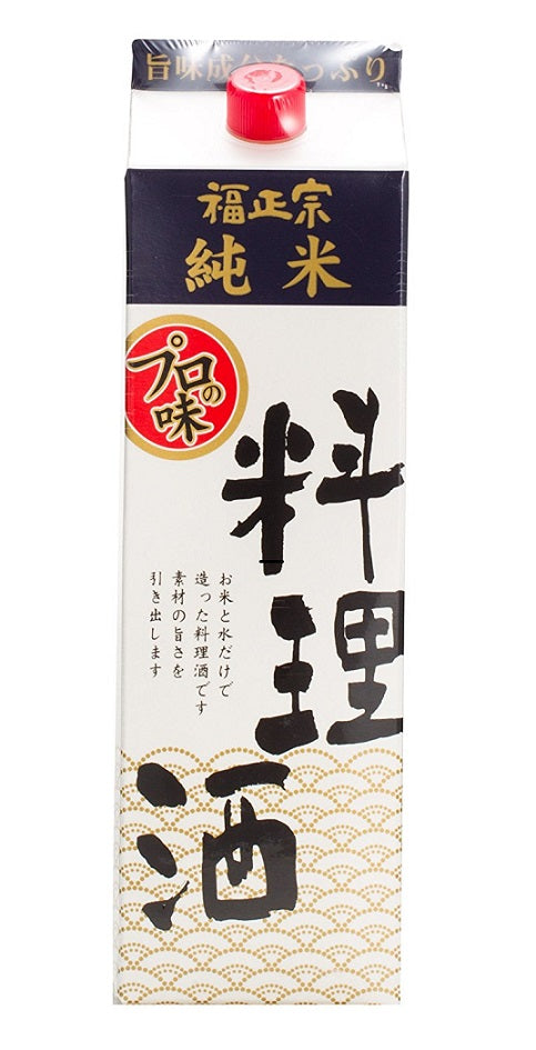 料理酒 福光屋 福正宗 純米料理酒 パック 1800ml 1.8L 1本【ご注文は2ケース(12本)まで同梱可能】