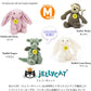【正規品】★新モデル★ペチャットとジェリーキャット 【ぬいぐるみ：クリーム/ペチャットカラー：ピンク】ぬいぐるみセット/プレゼント/ギフト/出産祝い/女の子/男の子/ベビーギフト/誕生日/インスタ映え/赤ちゃんアイテム/first toy/Pechat/Jellycat