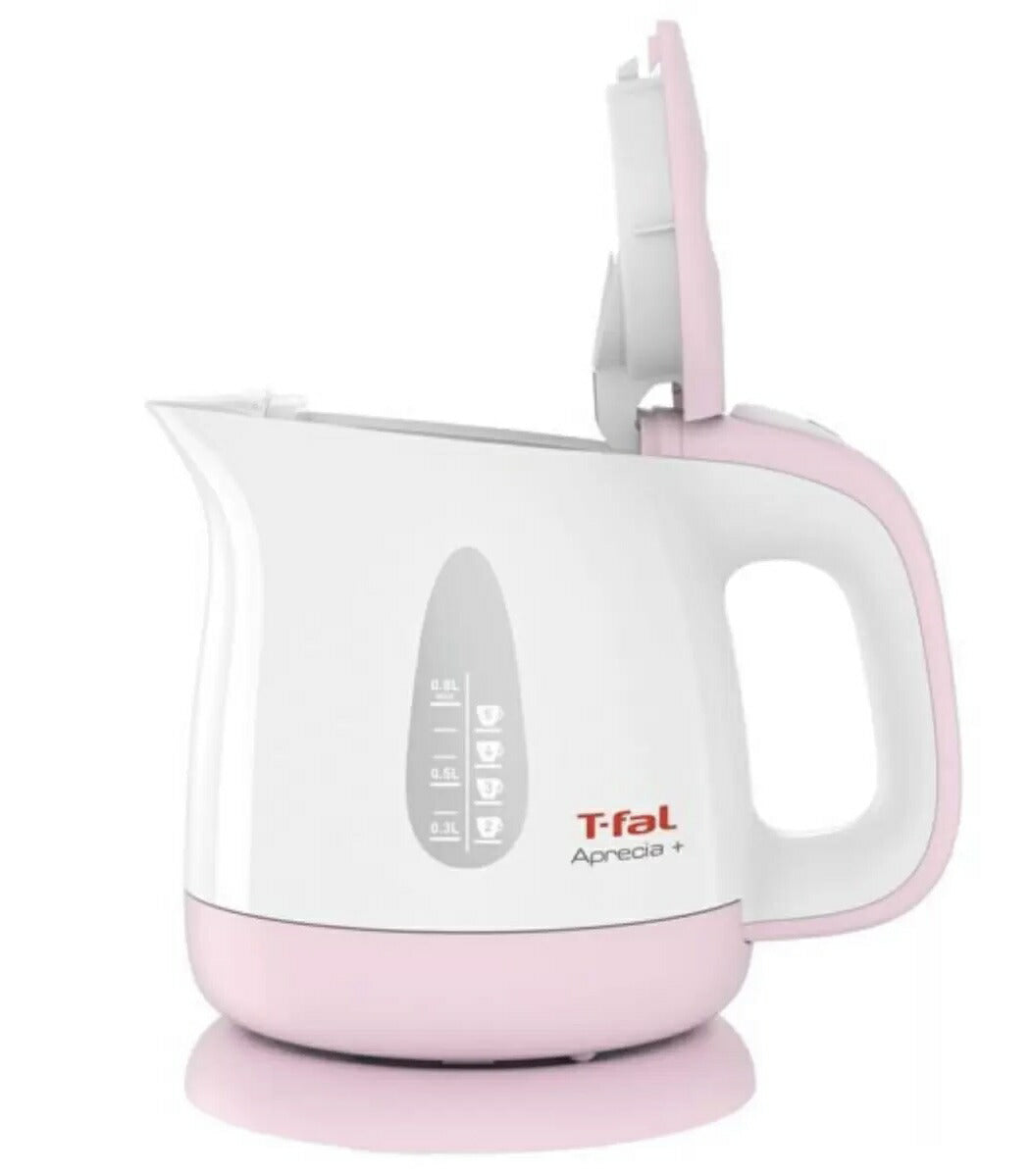 【新製品:アプレシア・プラス/0.8L】【ピンク】 T-Fal　ティファール アプレシア プラス + ＋ パイロットランプ付き 電気ポット 湯沸かしポット ポット   電気ケトル T-FL delfini up ケトル   大容量 0.8L  自動電源オフ　パイロットランプ付き【コストコ】