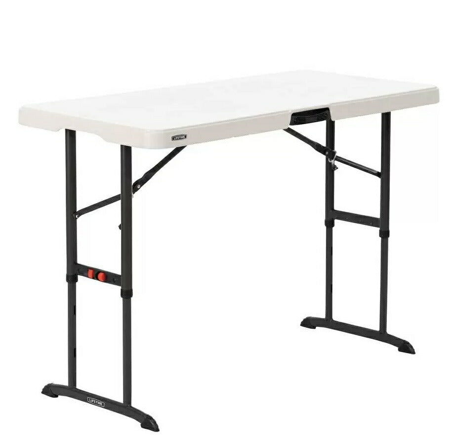 【送料無料:メーカー直送品】★４ft★【LIFETIME】ライフタイム ライフタイム テーブル４人掛け（４ＦＯＯＴ）高さ調整可能3段階 61cm-86cm ■【キャンプ・行楽・バーベキュー・お花見・イベント・コストコ】【コストコ通販】【送料無料】
