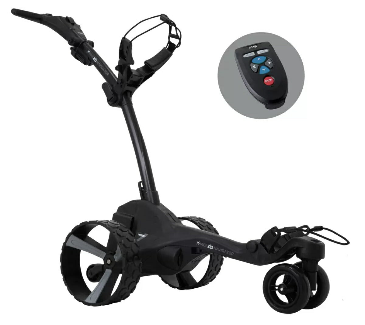★送料無料:メーカー直送品★ リモコン付き！ 電動 ゴルフカート MGI ジップナビゲーター ゴルフ用 電動キャディー ゴルフ用品 USGA   コストコ 手引きカート 手押しカート ジュニアゴルフ 折りたたみ可能