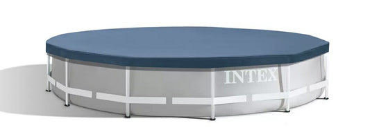 送料無料【3層構造プレミアム素材/特大円形プール(カバー付き)】INTEX インテックス 3.66m x 76cm プリズムフレームプレミアムプールセット カバー付 26710NP　家庭用プール 6才以上 子供用　ビニールプール【コストコ通販】