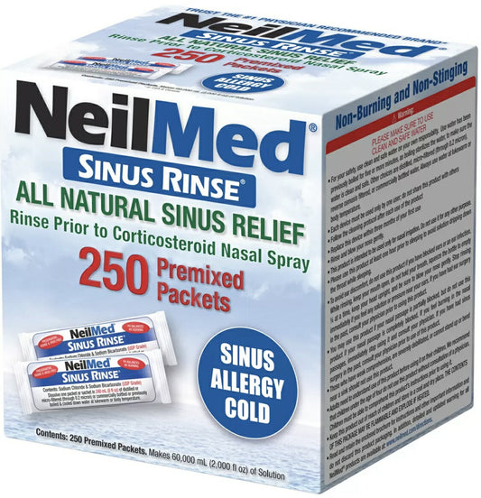 リフィルのみ【250包】 ★送料無料★ ニールメッド 『サイナス・リンス 250包』リンス 鼻うがい NEILMED ニールメッド サイナスリンス 鼻腔洗浄器 花粉症対策 鼻洗浄器 鼻うがい 鼻洗浄キット 鼻腔洗浄 NeilMed SINUS RINSE　レフィル