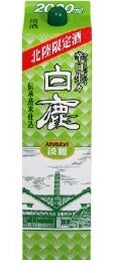 【送料無料】【2ケース販売】辰馬本家酒造 北陸限定酒 白鹿 辛口生々 淡麗 パック 2L×12本