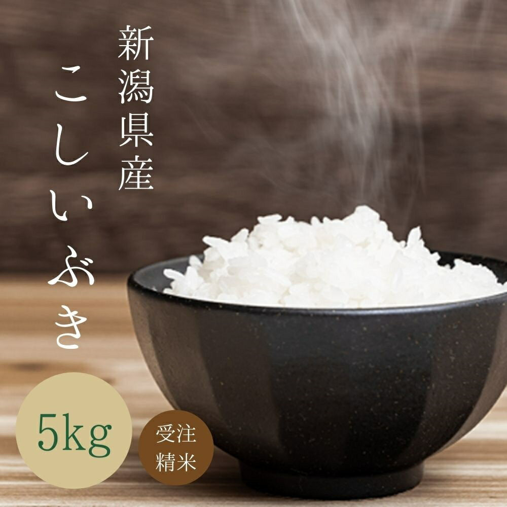 【限定クーポンで20%OFF】【受注精米】 送料無料 【 新潟県産 こしいぶき 】 お米 5kg （5キロ） 米 新潟 令和3年産 ブランド 新潟米
