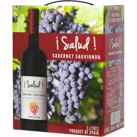 【BIB 箱ワイン BOXワイン バックインボックス】【送料無料】スペイン サルー カベルネソーヴィニヨン 赤 3000ml 3L×4本/1ケース【北海道・沖縄県・東北・四国・九州地方は必ず送料が掛かります】