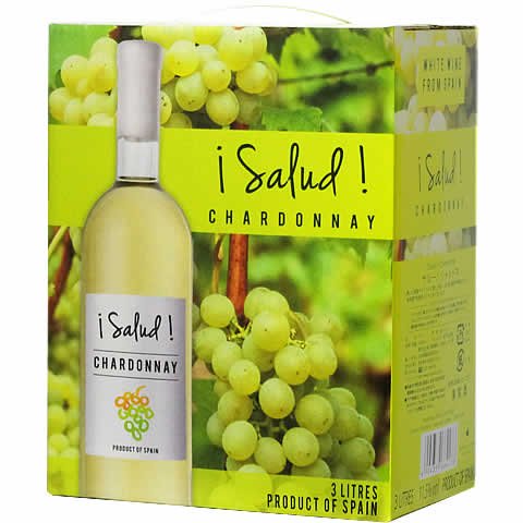 【BIB 箱ワイン BOXワイン バックインボックス】【送料無料】スペイン サルー シャルドネ 白 3000ml 3L×4本/1ケース【北海道・沖縄県・東北・四国・九州地方は必ず送料が掛かります】