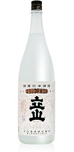 【送料無料】【富山の地酒】立山酒造 純米吟醸 1800ml 1.8L×6本【北海道・沖縄県・東北・四国・九州地方は必ず送料が掛かります】