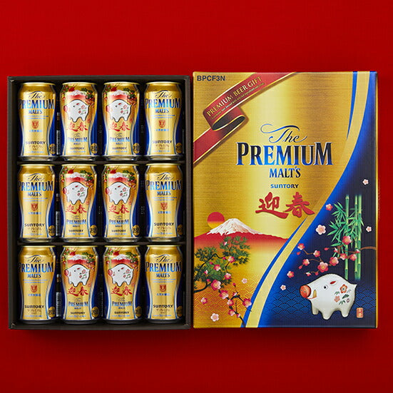 ビール ギフト【送料無料】サントリー ザ・プレミアムモルツ 干支デザインセット BPCF3N 350ml×12本 詰め合わせ セット